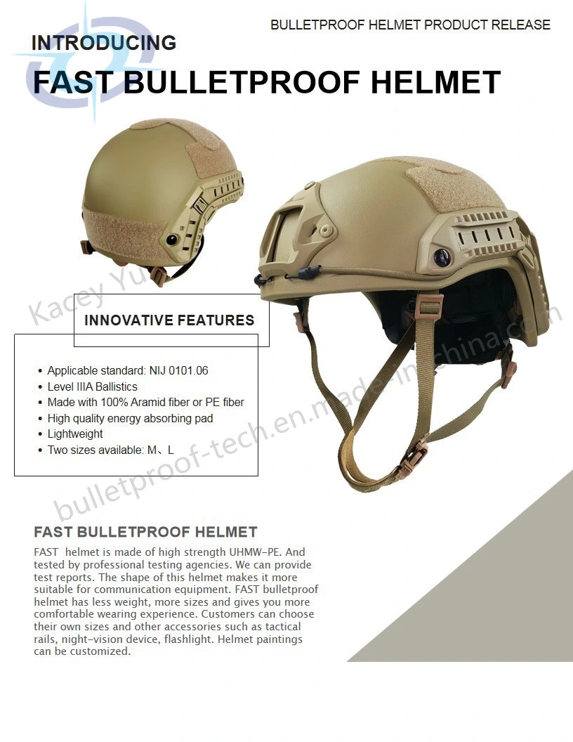 Security (Casco) for Aramid/UHMWPE Material Mich/Fast Military Tactical Bullet Proof Helmet-91